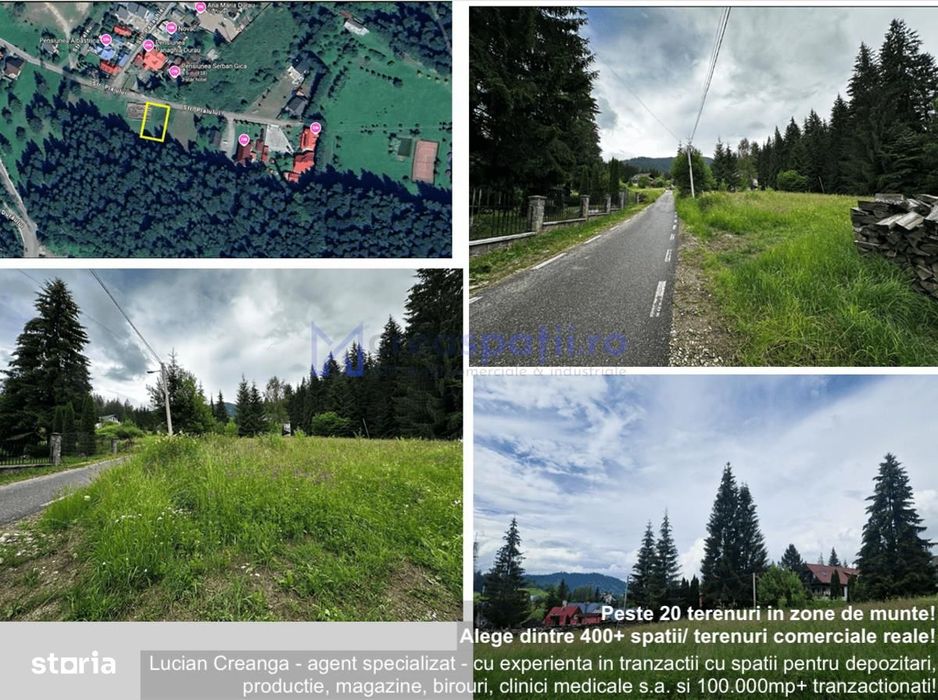 Teren in Statiunea Durau, Ceahlau, 1046mp, str. Stejarului