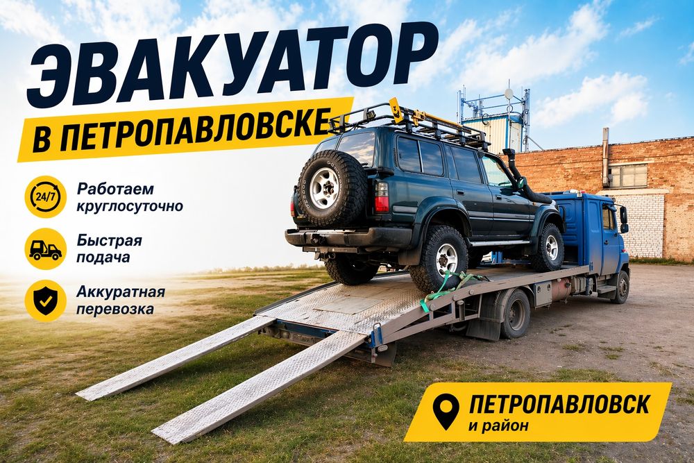 Эвакуатор в Петропавловск 24/7