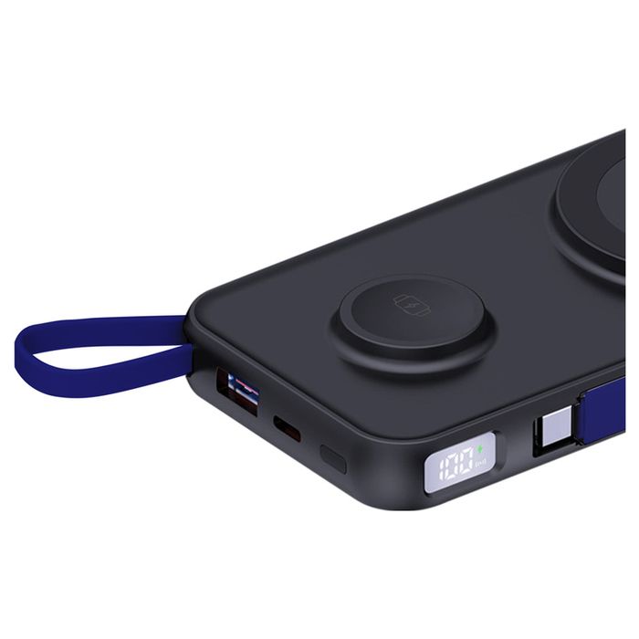 ПРОМО - Външна батерия 3MK 10000mAh, безжично зареждане + подарък