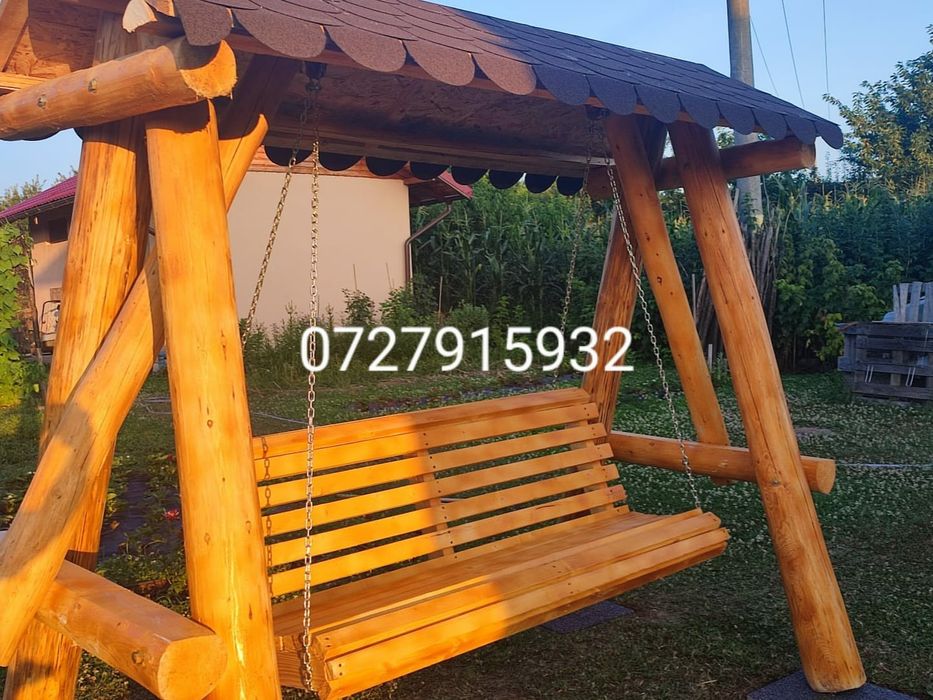 Leagan de grădină lemn masiv