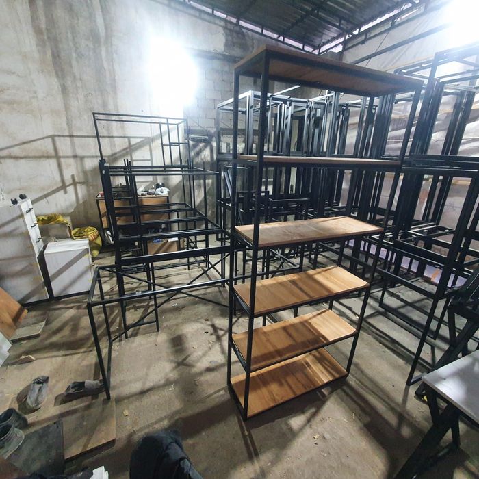 Стилаж книжни полка мега аксия