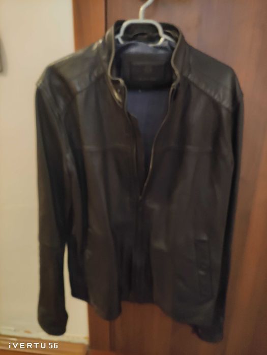 Geacă de piele Massimo Dutti
