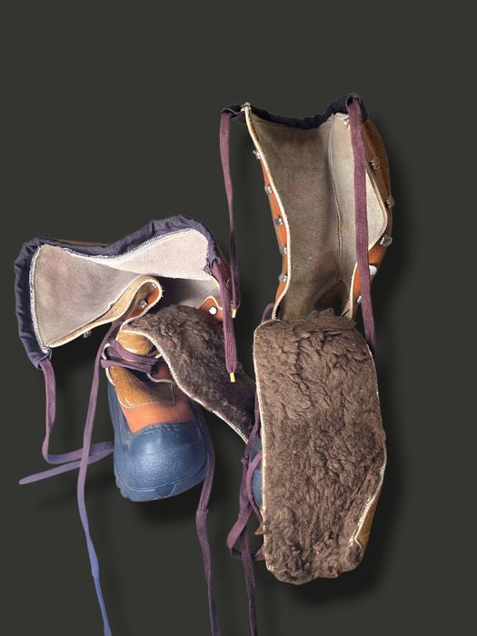 Италиански ловни ботуши от естествена кожа и косъм – Snow-Cat подметка