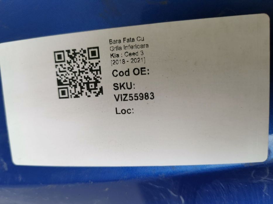 Bara Fata Cu Grila Inferioara Kia  Ceed 3 2018 2019 2020 2021 Original