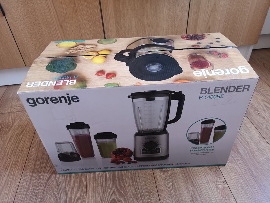 Blender GORENJE B1400BE, 1.75l, 1400W, 4 trepte viteza, argintiu-negru