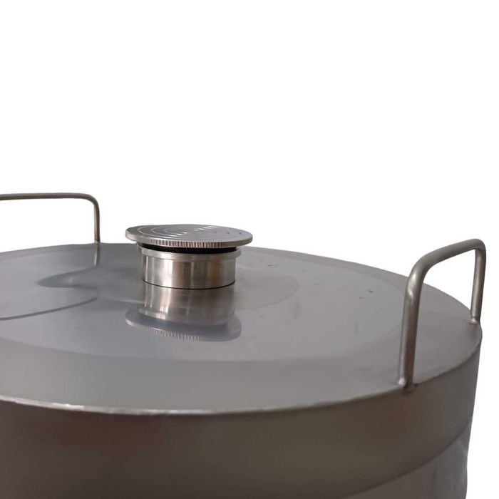 Butoi Inox  NOU cu capac filet si robinet  30 litri