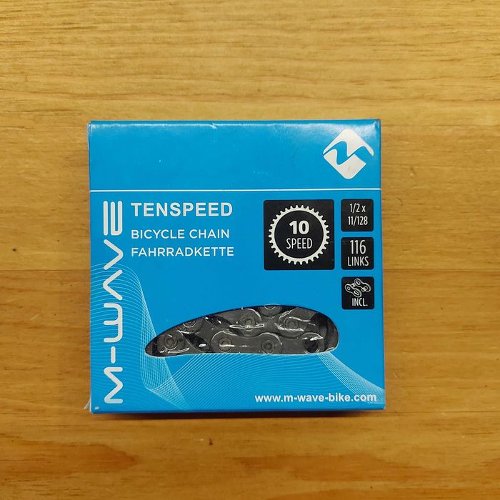 Цепь для велосипеда "M-WAVE" 10 скоростей. С замком. Велосипедная цепь