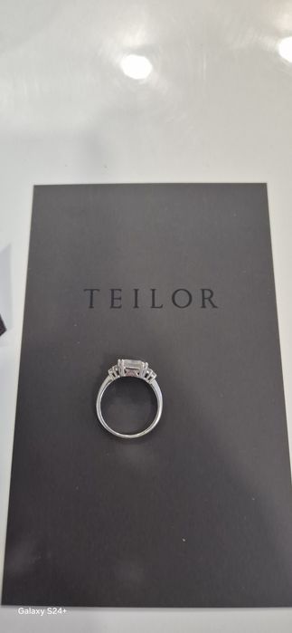 Inel din aur alb 14k ,Teilor !!