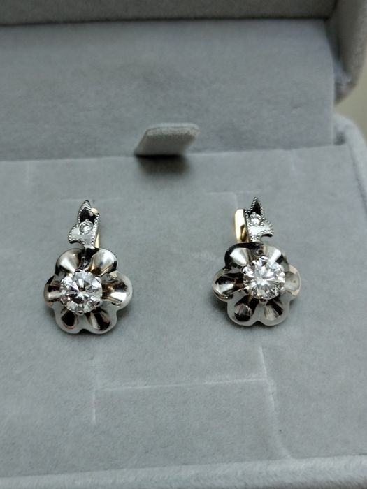 Советские тюльпан сережки 750 пр.