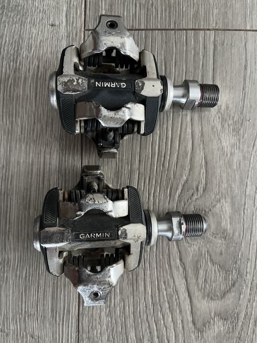 Pedale Garmin Rally XC100 powermeter (stânga) SPD – funcționale, stare bună