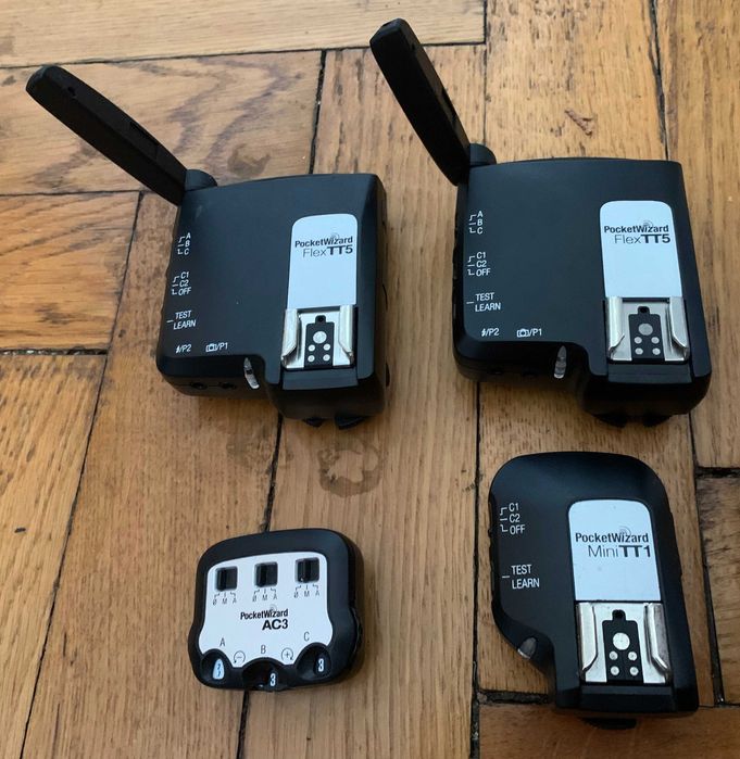 Pocket Wizard FlexTT5 , Mini TT1, AC3 pentru Canon. Kit transmittere