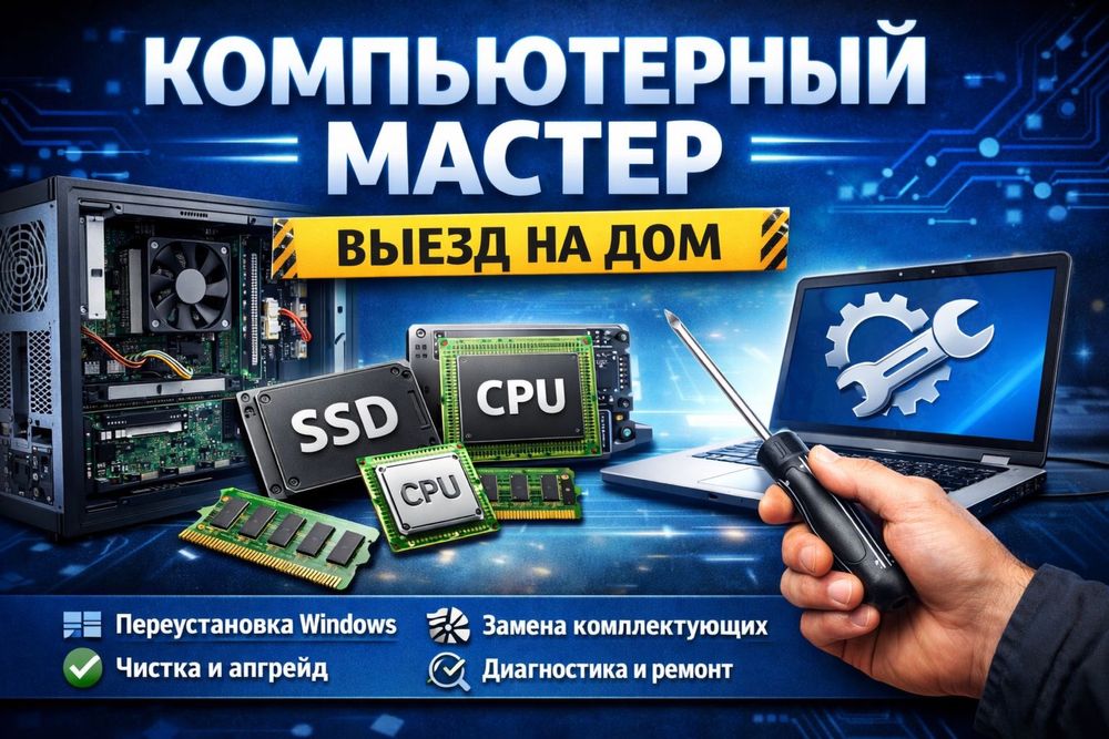 Выездной компьютерный мастер | ПК и ноутбуки