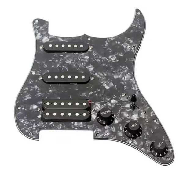 Pickguard chitara electrica stratocaster 3 ply cu doze hss squier sss