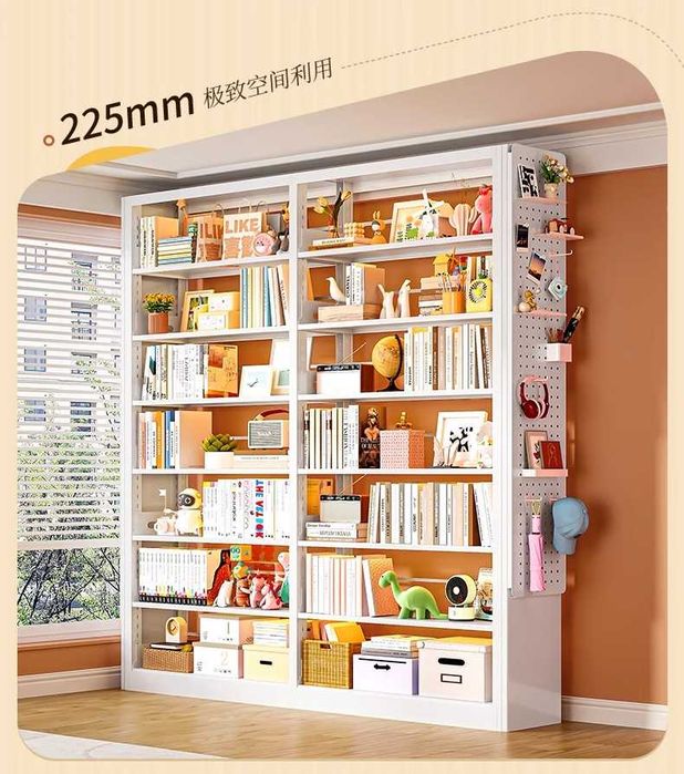 Sozlanadigan balandlikdagi kitob javoni/po‘lat kutubxona javoni