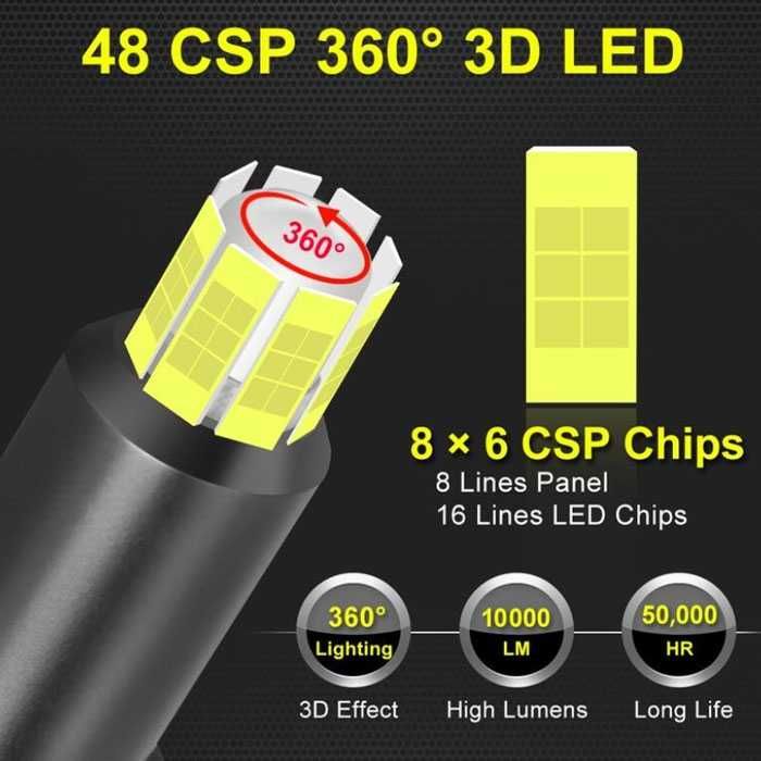 Крушки Диодни H7 100W - 12V / 360 градуса LED