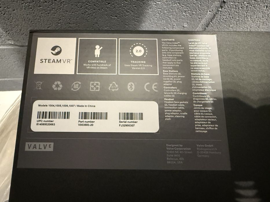 Очки виртуальной реальности Valve Index