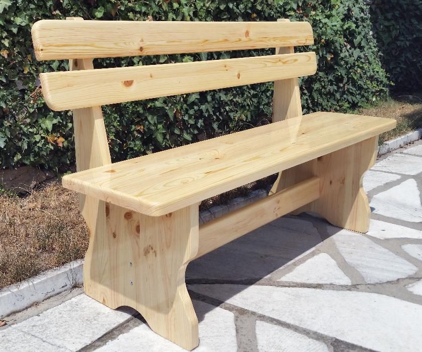 Масивна пейка от чам !