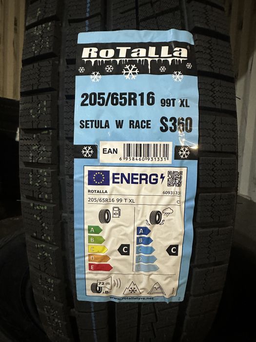Нови Зимни Гуми ROTALLA SETULA W RACE S360 205/65R16 99T XL НОВ DOT