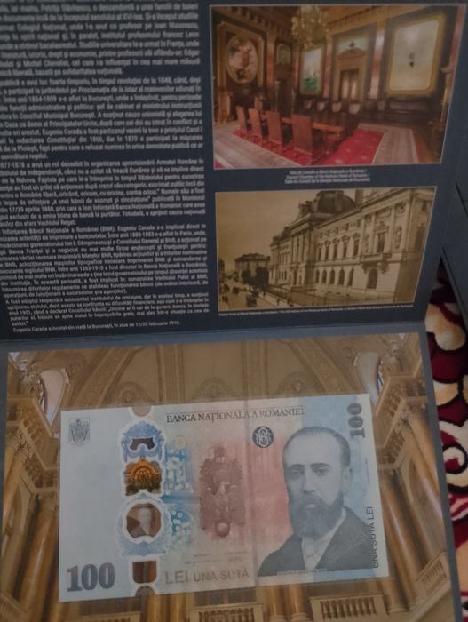 Bancnotă comemorativă Eugeniu Carada 100 lei 2026 Bnr