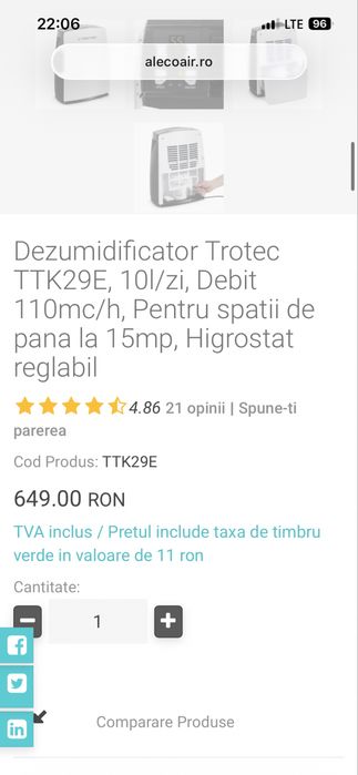 Vand dezumidificator