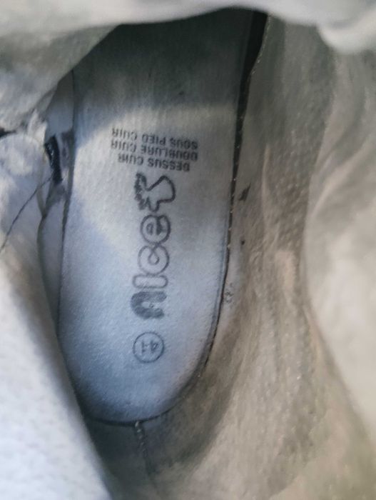 Черни дамски ботуши естествена кожа AICE 41 номер