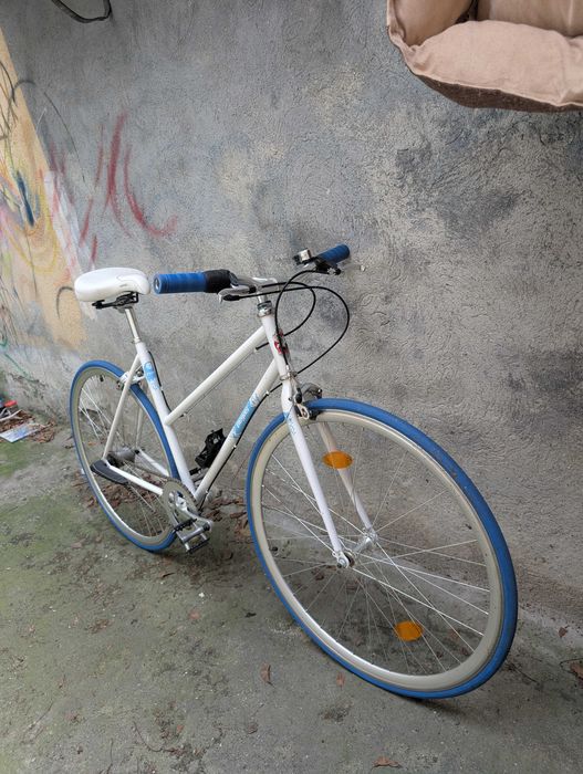 Bicicletă Pegas Clasic Alb Perlat
