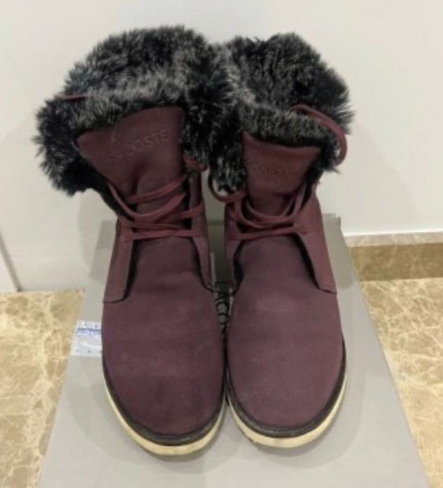 Дамски велурени боти Lacoste