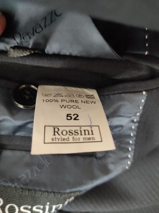 Италиански костюм - тъмносин