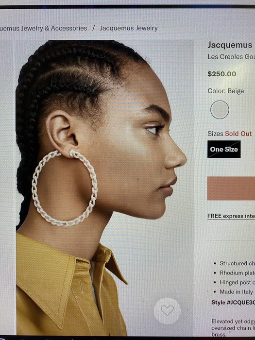 Кръгли Обици Jacquemus