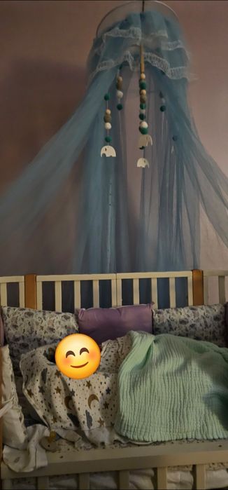 Кроватка  детская трансформер овальная