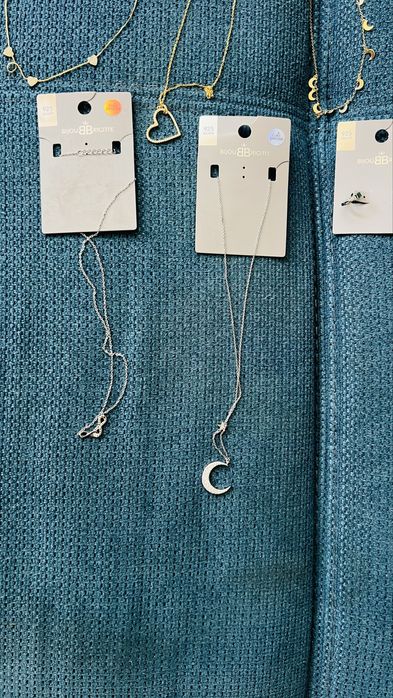 Сребърни колиета ! Нови! 925 проба сребро.50%намалени от реалната цена