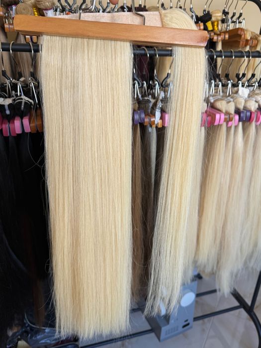 100% естествена виетнамска коса - опашка.