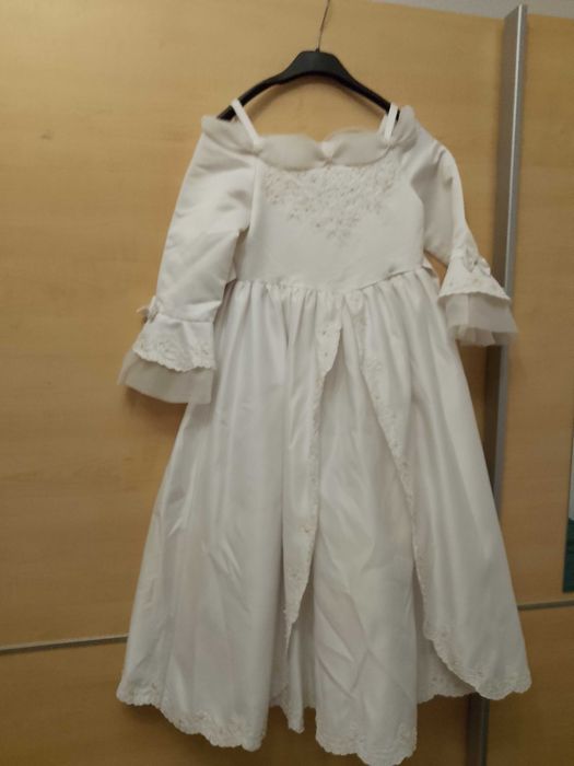 Rochiță alba fetițe 5-8ani