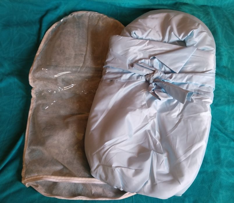 Конверт для новорожденного,новый,светло-голубой