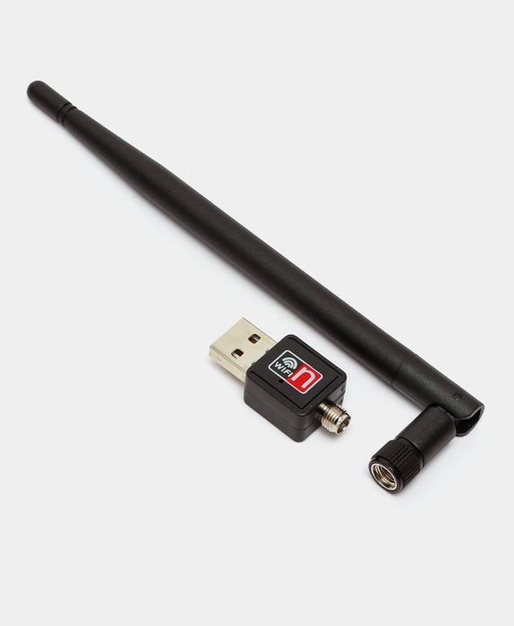 Simsiz mini WI-FI USB adapteri 130 m gacha, shovqinsiz 300 Mbs, WIN7,