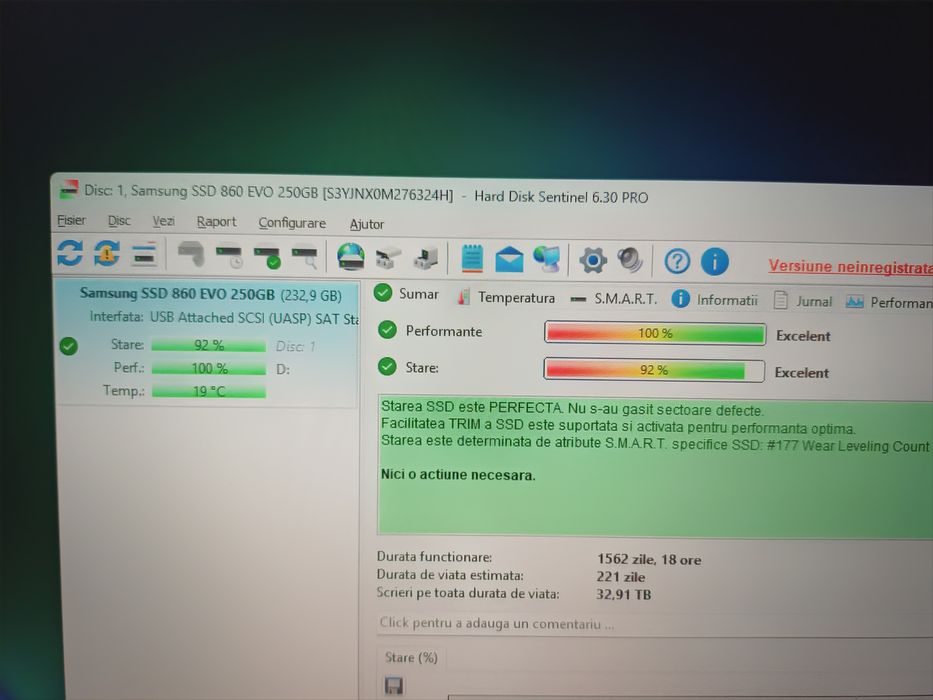 Vand Ssd Samsung 860 Evo Sata 250 gb
