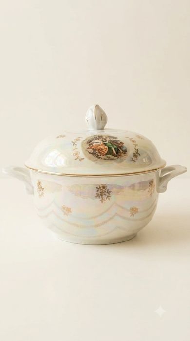 Супница, фарфоровая