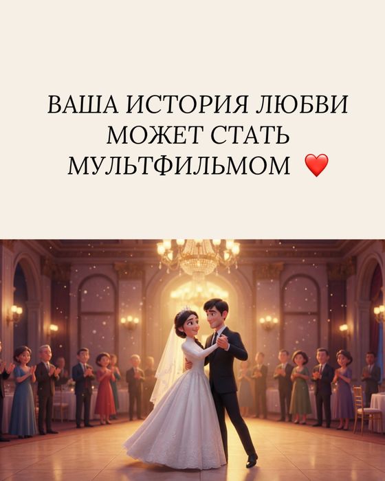 Love Story мультфильм из фото | Қыз ұзату, свадьба, 14 февраля