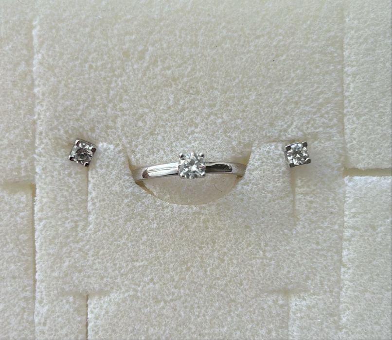 Inel si cercei argint Stroili