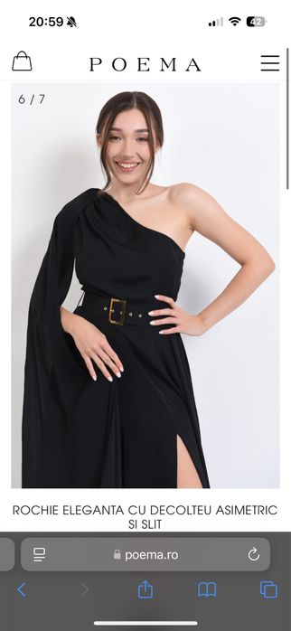Rochie elegantă Poema mărimea 36
