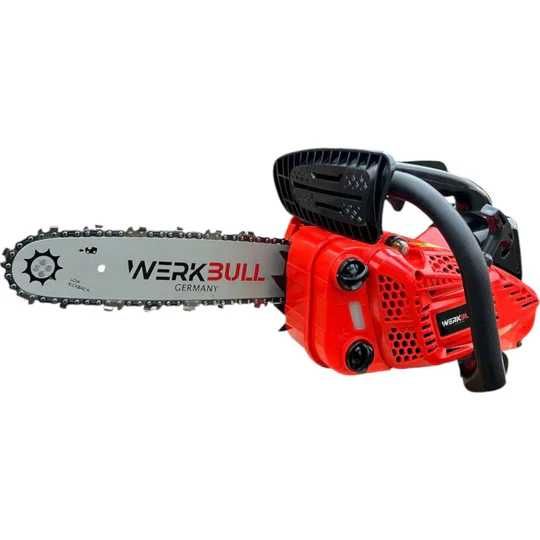 Немска Бензинова Резачка за Дърва WerkBull 30см 2 вериги за една ръка