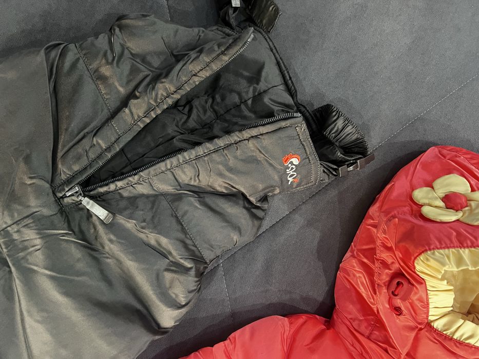 Зимняя куртка со штанами мех  на девочку