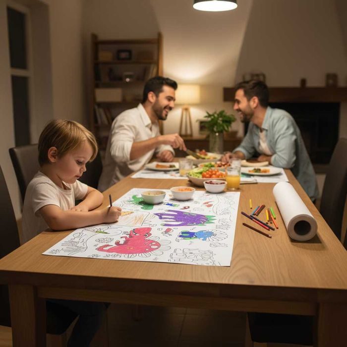 Rola hartie de colorat pt copii XXL autoadeziva Dinosaur 300 x 38.5 cm