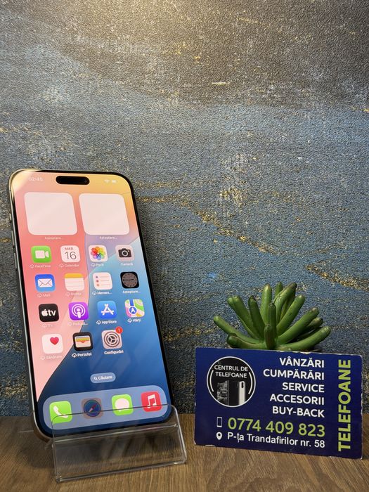 Iphone 15 Pro Max/512Gb/2 ani Garantie Centrul de Telefoane/rate