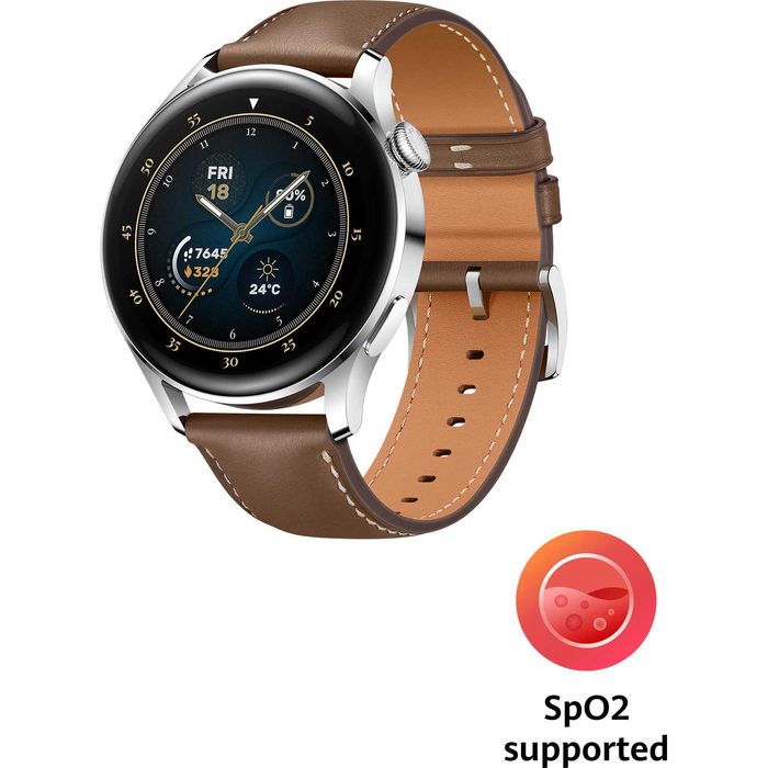 Smartwatch Huawei Watch 3 Classic Edition eSIM 46mm Brown Leather nou Sigilat