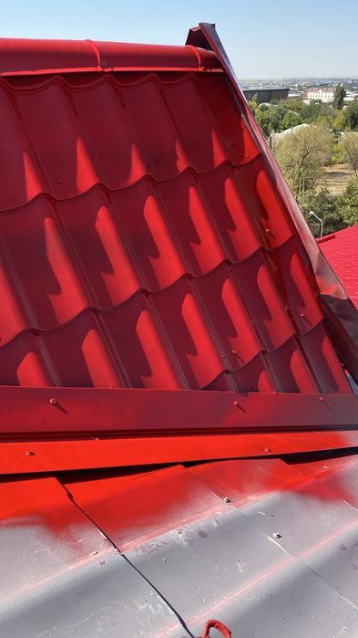 Покраска крыша стены и ангар