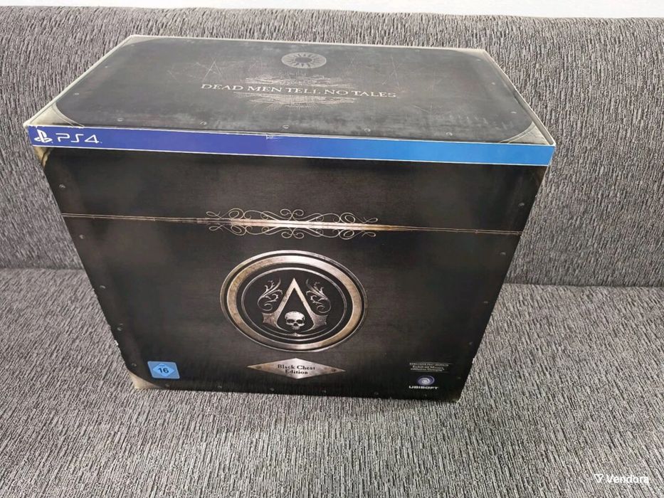 Assassin's Creed Black  Collector's Recynced PS5  si Black Chest PS4