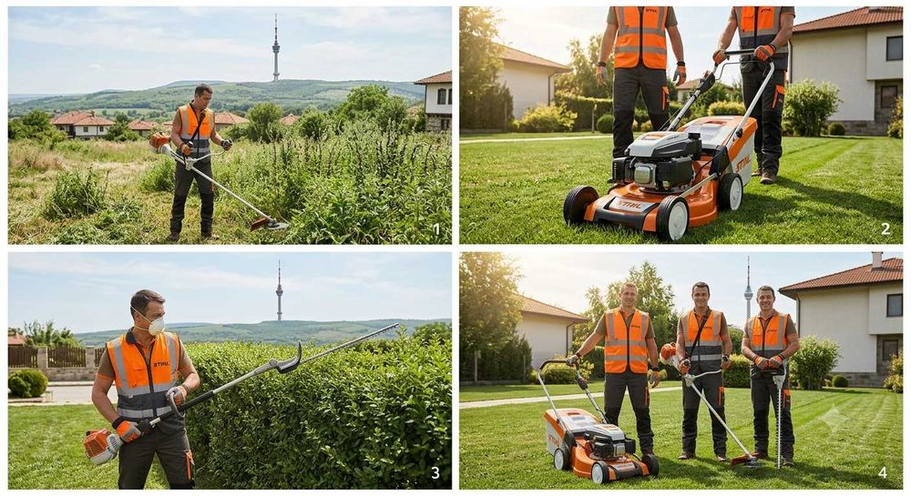 Професионално почистване на дворове и парцели – Русе – Техника Stihl