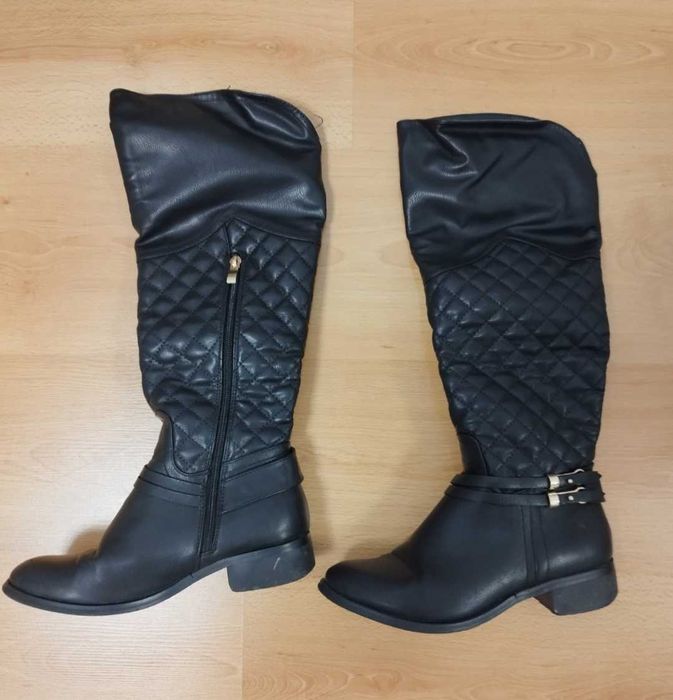 Дамски ботуши от естествена кожа