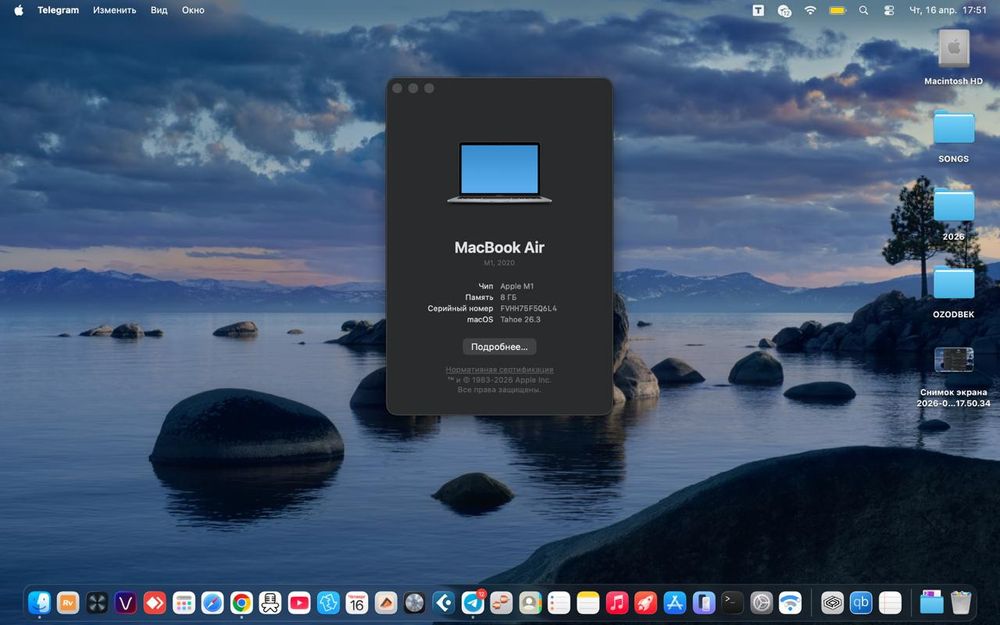 Macbook Air M1 256/8gb